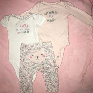 Baby girl 3 piece set